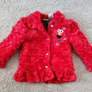 Sesame Street Red Fuzzy Elmo Jacket